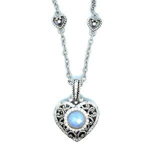 Judith Ripka 925 Silver Agate Necklace